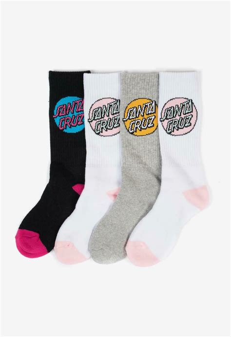 Shop Santa Cruz Pop Dot Socks 4pk Shop Santa Cruz Online Australia