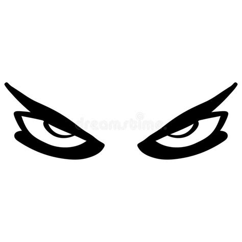Angry Eyes Vector Human Gesture Stock Vector Illustration Of Logo