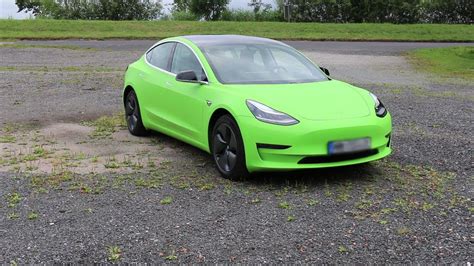 En Green Tesla Model 3 Diy Youtube