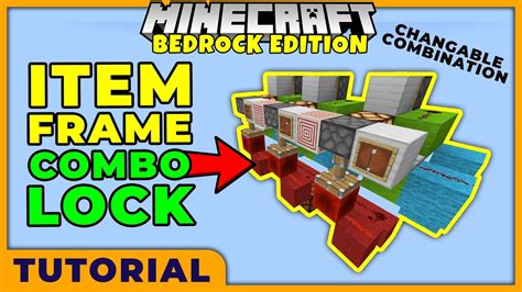 How To Make An Advanced Item Frame Combination Lock In Minecraft