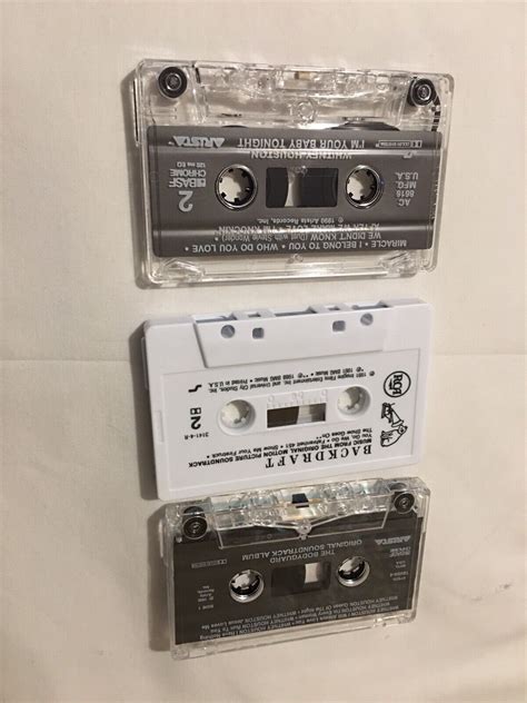 3 cassette tape lot whitney houston and backdraft ebay