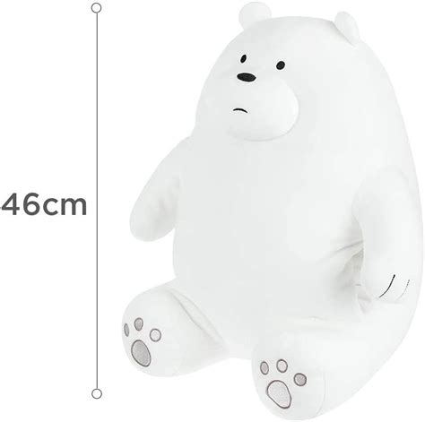 MINISO We Bare Bears Plush Ice Bear 18 Lovely Sitting Plushies