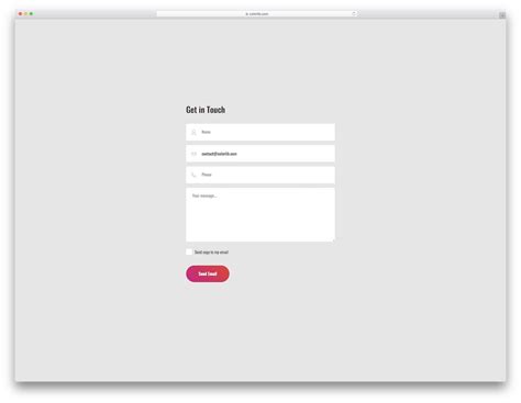 Top Free Html Css Contact Form Templates Avasta