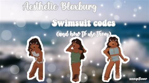 Swimming Outfit Codes Bloxburg