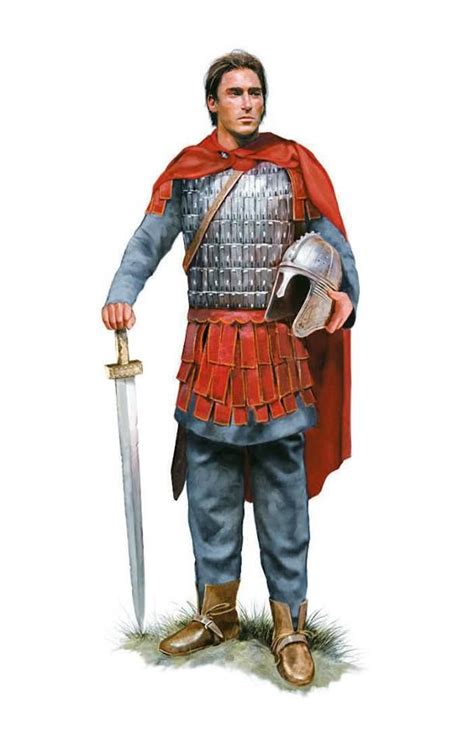 Roman Cavalry Officer 4th Century Ad Artwork By Tom Croft Римские