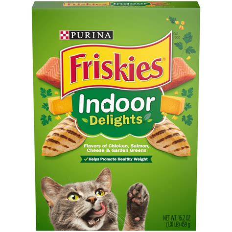 Today, friskies offers a variety of products, from delicious treats to nutritious meals, made to appeal to every cat. Friskies Indoor Dry Cat Food, Indoor Delights, 16.2 oz ...