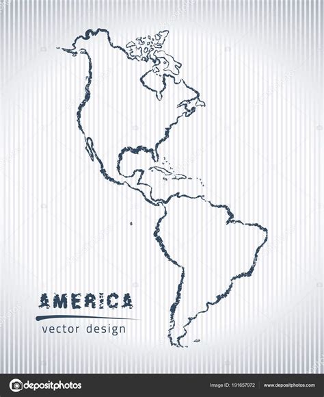 El Mapa De America Dibujo Reverasite