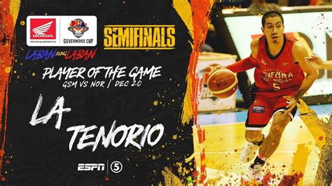 Best Player La Tenorio Pba Governors Cup 2019 Semifinals Youtube