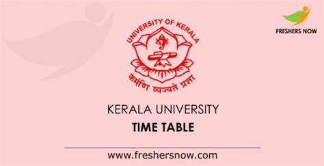 Now check your respective course and semester exam timetable from the latest published exam. Kerala University Time Table 2020 PDF (Out) | B.A, B.Com ...