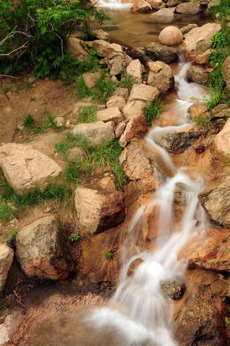 Free Brown Stone Waterfall Stock Photo
