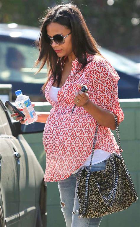 seeing red from zoe saldana s pregnancy style e news