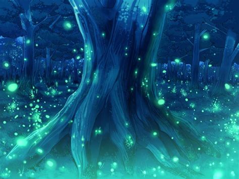 Anime Landscape Magical Forest Anime Background Day Magic And Night