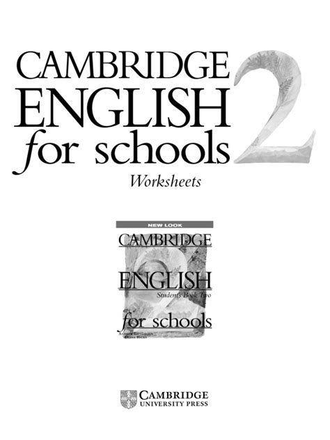 Cambridge Worksheet English Language Adjective