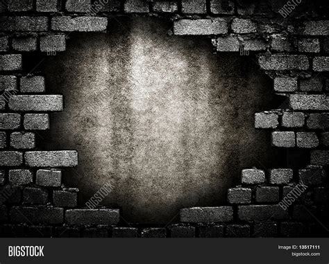 Brick Wall Large Hole Image And Photo Free Trial Bigstock