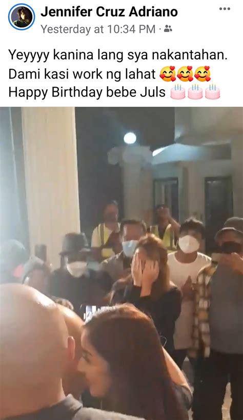 Coco Martin Gives Julia Montes Kiss Hug On Her Th Birthday Pep Ph