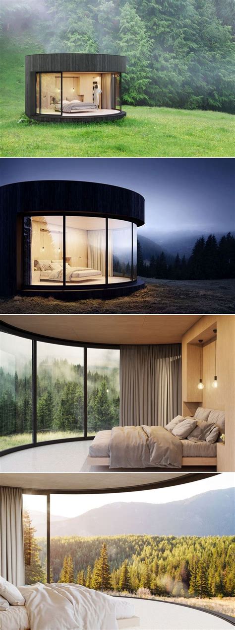 Lumipod Prefab Cabin With Curved Glass Is Modern Nature
