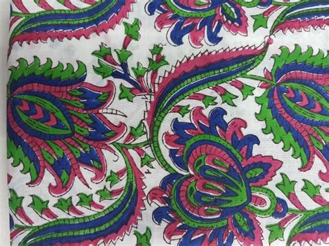 Indian Hand Block Print Pure Cotton Fabric At Rs 120meter Floral