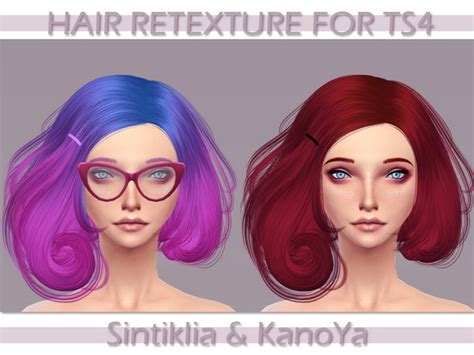 Sims 4 Hairs Kanoya Sims Sintikilia`s Scarlet Hairstyle Retextured