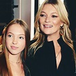 Kate Moss and Daughter Lila Grace Sat Front Row at Topshop