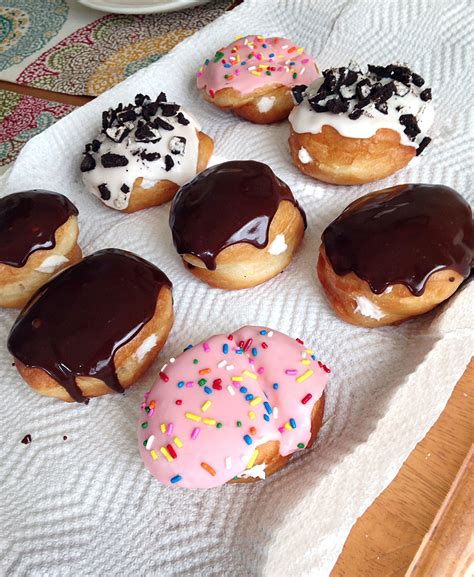 [homemade]i made creme filled donuts today recipes food cooking delicious foodie