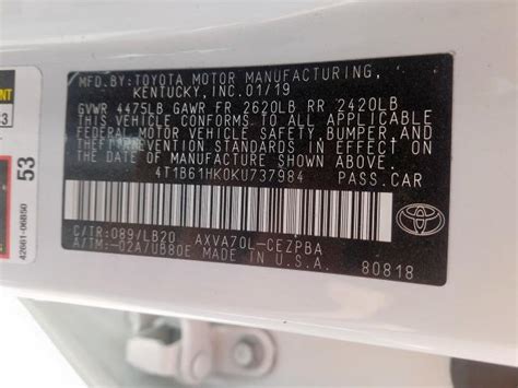 Toyota Camry Xse Photos In Indianapolis Repairable Salvage