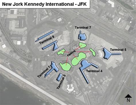New York Kennedy Airport Map Jfk Terminal Guide