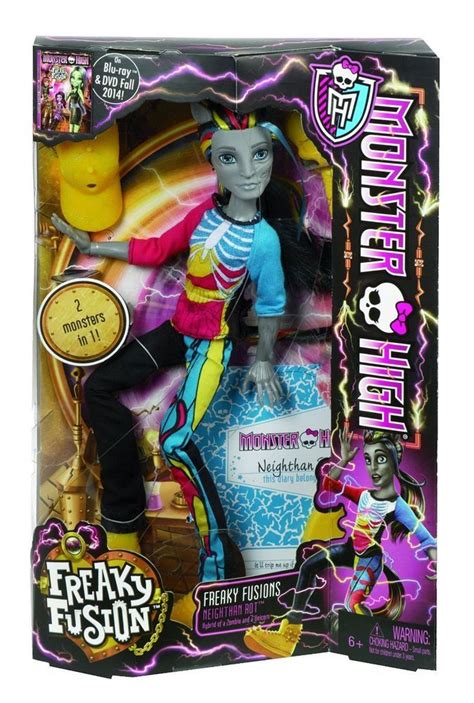 Monster High Freaky Fusion High Neighthan Rot Doll With Stand