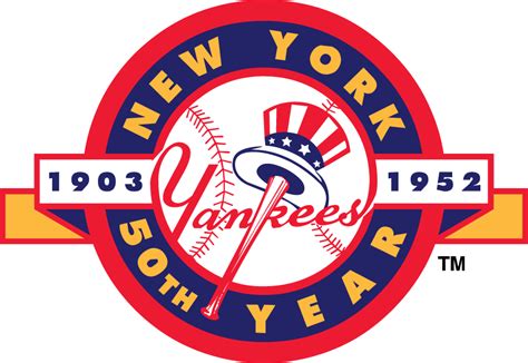New York Yankees Anniversary Logo American League Al Chris
