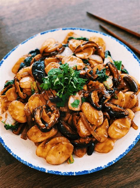 Shanghai Stir Fried Rice Cakes Nian Gao Recipe Cart