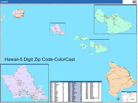 Hawaii Zip Code Map From