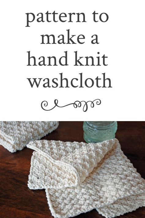 How To Make Hand Knit Washcloths · Nourish And Nestle