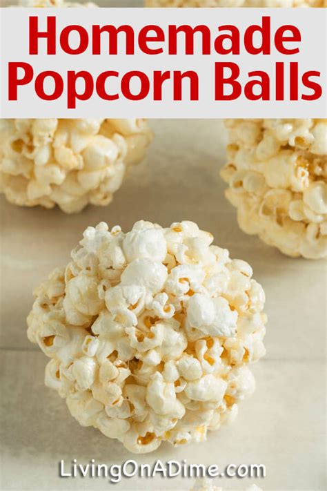 Homemade Popcorn Balls Recipe Living On A Dime