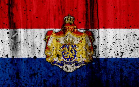 download wallpapers netherlandish flag 4k grunge flag of netherlands europe netherlands