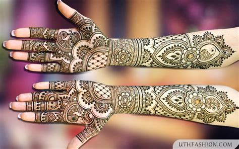 Top 15 Stylish Full Hand Mehndi Designs Images For Brides Romantic