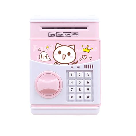 Fancy Piggy Bank Checkout Money Automatic With Pass For Children Atm