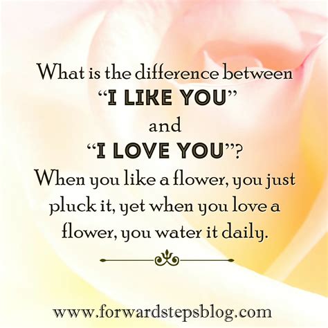 Difference Between Like And Love Quotes Love Quotes Collection Within