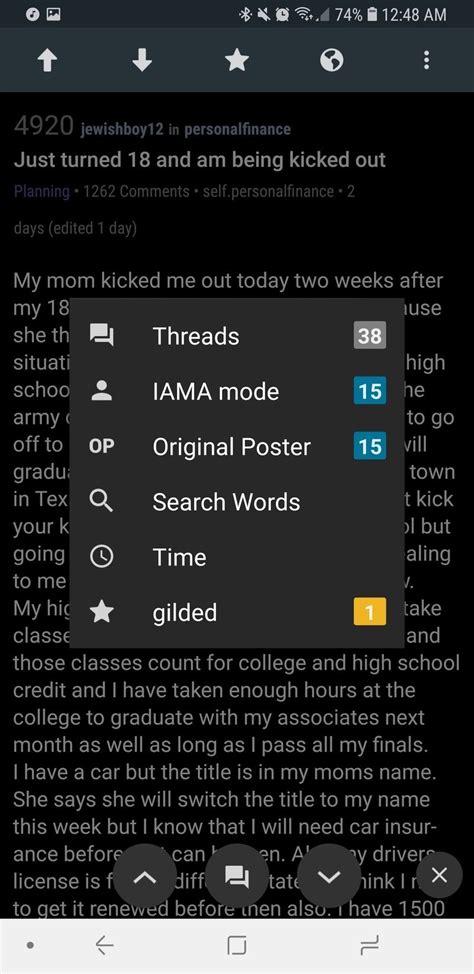 The app is a simple and straight feed app and doesn't come with many options. Best Reddit apps for Android | Android Central
