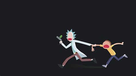 Coolest Pc Minimalist Rick And Morty Wallpapers Wallpaper Cave