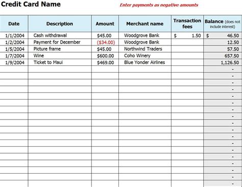 Reviewing your credit card billing statement each month can be a useful way to monitor your finances and help you keep track of your recent transactions. Credit Card Use Log | Credit Card Use Template | Credit ...