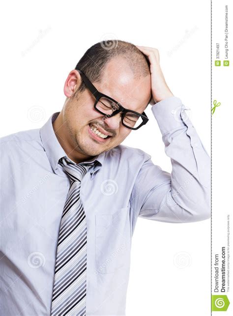 Businessman Scratching His Head Stock Image Image Of Manager Person