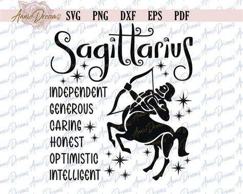 Zodiac Svg Sagittarius Svg Zodiac Signs Clipart Svg T Etsy