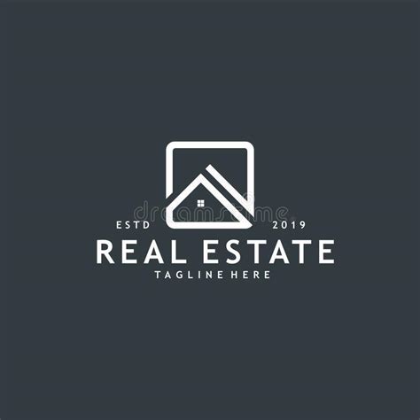 Real Estate Logo Design Inspiration Stock Vector Illustration Of