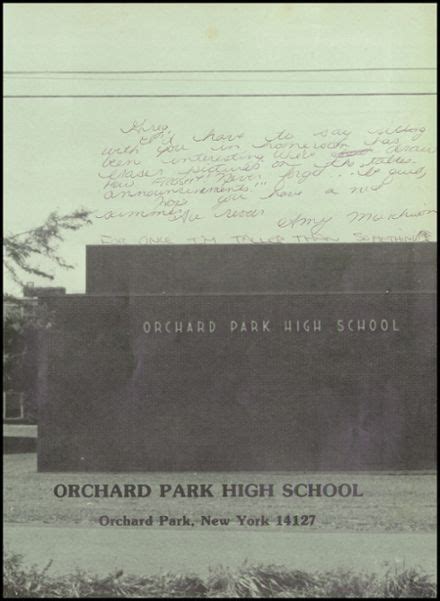 Explore 1982 Orchard Park High School Yearbook Orchard Park Ny