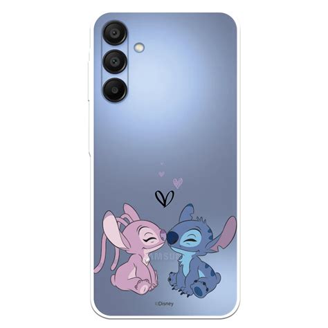 Capa Oficial Disney Lilo And Stitch Com Angel And Stitch Kiss Para Samsung Galaxy A15 5g Lilo And Stitch