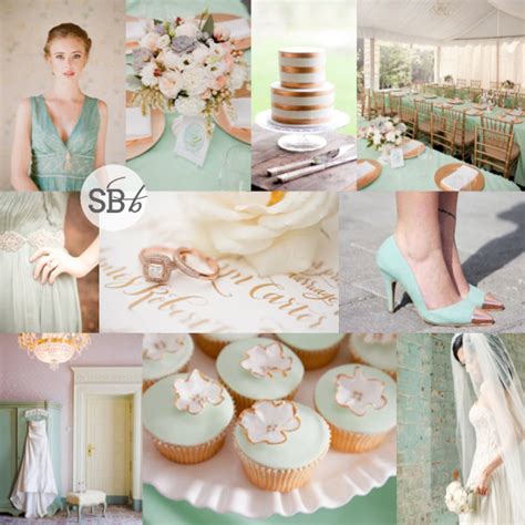 Inspiration Board Mint And Rose Gold