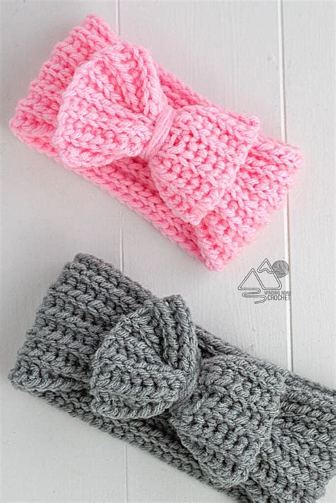 Adorable Baby Bow Headband Free Crochet Pattern And Video Winding