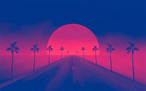 Download Wallpapers Road To Sun 4k Abstract Sunset