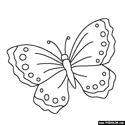 They're great for all ages. Butterfly Online Coloring Pages | TheColor.com