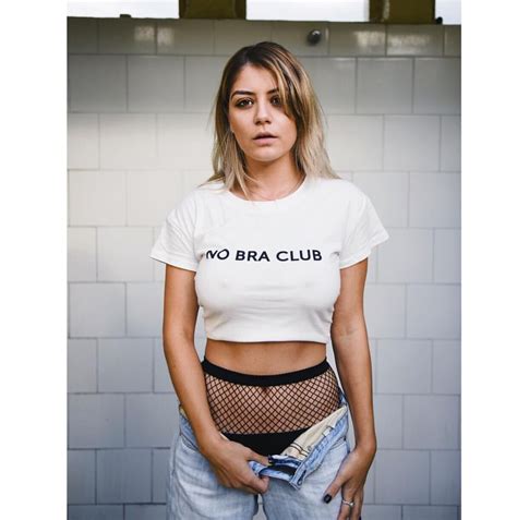 Woman Short Sleeve Crop T Shirt No Bra Club Letter Printed Crop Top S