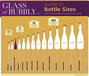 Guide To Bottle Sizes For Champagne Sparkling Wine Free Infographic